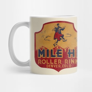 Mile Hi Roller Rink Vintage Defunct Skating Club Mug